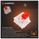 Клавіатура GamePro Genesis Metallic MK110W Outemu Red Swithes USB White - зображення 9