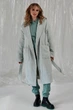 Пальто жіноче м'ятного кольору з принтом Fashion розмір 42-46 (213200) - зображення 2