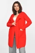 Кардиган женский однотонный красного цвета Fashion размер 46-48 (213251) - изображение 1