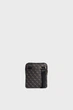 Чоловіча темно-коричнева сумка з візерунком VEZZOLA SMART CROSSBODY FLAT Guess OS HMEVZLP2223 - изображение 4
