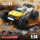 Машинка на радиоуправлении MJX Hyper Go 14207 1:14 4WD до 55 км/ч, Brushless RC монстр-трак, внедорожник, металлическая трансмиссия, LiPo 2S/3S - изображение 6