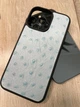 Чохол Pugach TPU+натуральна шкіра штамп страус iPhone 13 Pro блакитний - зображення 2