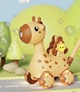Игрушка каталка Жираф детская для мыльных пузырей с подсветкой с раствором в комплекте 2шт, генератор мыльных пузырей на батарейках, с музыкой и светом- - изображение 2