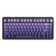 Механічна бездротова (Bluetooth + 2,4G) клавіатура з HOT SWAP Attack SHARK X85, 82 Key, RGB, Win/Mac OS, УКР/АНГЛ, Gradient Purple (X85GP) - зображення 1