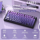 Механічна бездротова (Bluetooth + 2,4G) клавіатура з HOT SWAP Attack SHARK X85, 82 Key, RGB, Win/Mac OS, УКР/АНГЛ, Gradient Purple (X85GP) - зображення 8