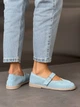 Жіночі балетки barefoot 37 24 см Блакитний 11947 - зображення 7