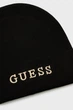 Жіноча чорна шапка BEANIE Guess L AW5189POL01 - изображение 3