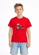 Детская футболка "Street racer" Наталюкс 36р. 134см-140см красный (1238069166451) - изображение 1