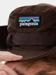 Панама Patagonia коричневого (шоколадного) цвета на обхват головы 56–58 см, повседневная коричнева панама с шейным шнурком - изображение 2