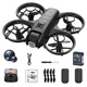 Квадрокоптер X228 — дрон з HD камерою Wi-Fi FPV, оптичним позиціонуванням, утриманням висоти, Headless режимом і фліпами 360 °, з додатковим акумулятором, до 20 хвилин польоту (10 +10), до 100 м, чорний - зображення 1