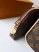 Жіноча сумка-косметичка колір коричневий несесер Louis Vuitton (комплект) (041) - зображення 7