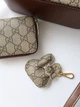 Жіноча сумка + косметичка комплект Gucci колір бежевий (042) - зображення 9