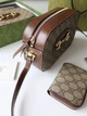 Жіноча сумка + косметичка комплект Gucci колір бежевий (042) - зображення 10
