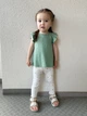 Дитячі штани в рубчик UNIQLO легінси з принтом 1159859768 (Молочний 3-6М) на зріст 55-65 см - зображення 15