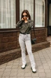 Жіноча сорочка з італійського крепу вільного крою з манжетами Seventeen L-XL Зелений (2000000178042) - изображение 4