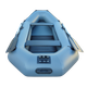 Надувная двухместная лодка ПВХ Avalon А270 / 2,7 м / 2-х местный / гребной / рельсовый настил / передвижные сиденья / ⌀36 см / Серый - изображение 4