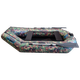 Надувная двухместная лодка ПВХ Avalon А250 / 2,5 м / 2-х местный / гребной / рельсовый настил / передвижные сиденья / ⌀36 см / Камуфляж - изображение 5