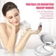 Компактне дзеркало для макіяжу TOUCHBeauty з LED-підсвіткою (1x/2x збільшення, USB-заряджання), Біле - зображення 7