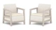 Комплект крісел для саду та тераси Keter Scandi Linea Duo Set 264050 бежевий/світло-бежевий - зображення 1