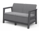Набір пластикових меблів для саду Keter Scandi Linea 2 Seater Set 270924 графіт/сірий - зображення 13