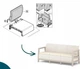 Диван для саду та тераси Keter Scandi Linea 3 Seater Sofa 264048 бежевий/світло-бежевий - зображення 7