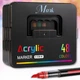 Маркер для творчества Acrylic MAP-14, 48 цветов, акриловые, кистевые - изображение 3