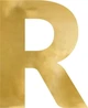 Літера дзеркальна PartyDeco R 50 x 60 см Золотиста (5904555004702) - зображення 1