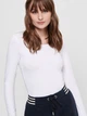 Футболка з довгими рукавами ONLLIVE LOVE LIFE L/S ONECK TOP NOOS JRS 15204712-White ONLY L Білий 15204712-WHITE XL - изображение 3