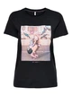 Футболка ONLLANA LIFE REG S/S PHOTO TOP BOX JRS 15228829 Black SNAP ONLY M Чорний 15228829BLACKSNAP XS - изображение 4