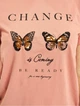 Футболка ONLKITA LIFE REG S/S BUTTERFLY BOX JRS 15235745-Desert Sand-Print: CHANGE ONLY S Персиковий 15235745-DESERT SAND-PRIN S - зображення 3