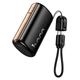 Повербанк 10000 mAh HOCO Victory Q50 зі знімним кабелем Lightning to Type-C (20W, PD/QC). Black - зображення 1