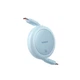 USB кабель-рулетка Type-C на Type-C Baseus Free2Pull Mini Charging Cable (1m, 60W). Blue - зображення 6