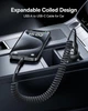 Кабель пружина 2 шт USB на Type-C BASEUS Fish-Eye Spring (Вітий, 2A, 1M). Black - зображення 4