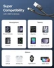 Кабель пружина 2 шт USB на Type-C BASEUS Fish-Eye Spring (Вітий, 2A, 1M). Black - зображення 5