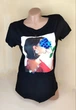 Футболка Monte Cervino “Роза” с декором Чёрная L/XL (48-50) - изображение 1