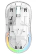 Бездротова ігрова мишка Onikuma CW-26 Pro для ПК та ноутбука з RGB підсвіткою, 4800 DPI та Bluetooth + 2.4GHz, прозора - зображення 2
