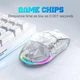 Бездротова ігрова мишка Onikuma CW-26 Pro для ПК та ноутбука з RGB підсвіткою, 4800 DPI та Bluetooth + 2.4GHz, прозора - зображення 6