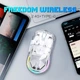 Бездротова ігрова мишка Onikuma CW-26 Pro для ПК та ноутбука з RGB підсвіткою, 4800 DPI та Bluetooth + 2.4GHz, прозора - зображення 7