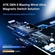Механічна клавіатура ATK RS7 V2 HE, 8K Polling, 256K Scan, Aluminum, 81Key, Leviatan Siren Switch, АНГЛ Shadow Gleam/Чорна (ATKRS7V2LSSG) - изображение 4