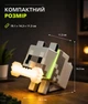 Пиксельный ночник Minecraft Волк с RGB подсветкой, сенсорным управлением - изображение 4