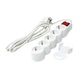Фільтр мережевий GTL ES05K, 5 розеток, 3 м, White (GTL-XH-ES05K-3W) - зображення 1