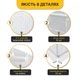 Усиленная садовая теплица парник LEOBRO Garden 18м2 White (LB-18M25W) - изображение 4