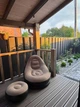 Надувное садовое кресло с пуфом Air Sofa Comfort zd-33223, велюр, 76*130 см - изображение 1