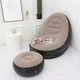Надувное садовое кресло с пуфом Air Sofa Comfort zd-33223, велюр, 76*130 см - изображение 2