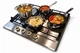 Варочная поверхность газовая Luxor Classico 60 BG KUP SS Emaille Turbo Wok Italy + круглая подставка Wok в подарок, белый - изображение 3