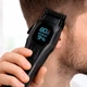 Професійний триммер 12 Вт 8000 mAh 10 насадок чорний ROZIA S2 для стрижки та окантовки - зображення 3