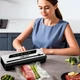 Вакуумный упаковщик 200Вт 40,5х11х20 см для продуктов SK-13076 из нержавеющей стали - изображение 3