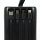 Повербанк 20000mAh із ліхтариком USB Type-C micro USB чорний iDragon KP-20 - зображення 3