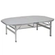 Стіл Bo-Camp Premium Oval 120x80 cm Grey (1112-DAS302789) - зображення 2