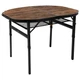 Стол Bo-Camp Woodbine Oval 100x70 cm Wood look Mat Black/Wood (1112-DAS302783) - изображение 1